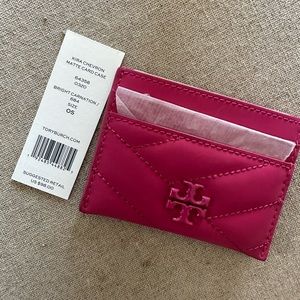 TORY BURCH KIRA CHEVRON MATTE CARD CASE